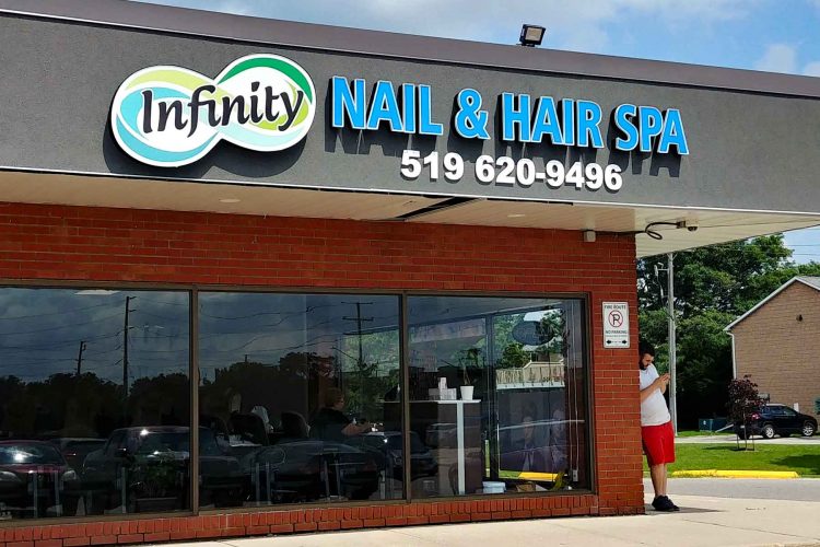 Infinity Nail & Hair Spa 654 Sign